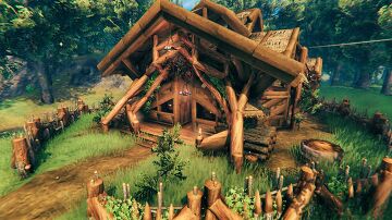 Meadows Home for 4 Valheim Build