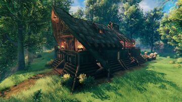 Moofina's Bed n Breakfast (room for 8) Valheim Build