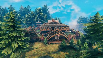 Kaer Moar'Boar (Advanced Base for 10) Valheim Build