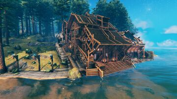Warrior's Retreat (Our beloved) (room for 12) Valheim Build