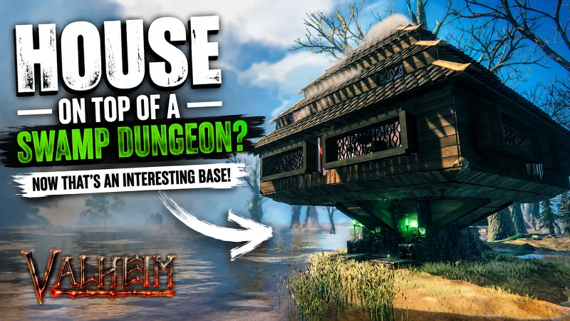 Building a House on Top of a Swamp Dungeon? | Now That’s an Interesting Base | VALHEIM