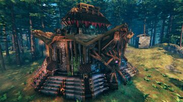 Valr Heimr (The Oval Home) Valheim Build