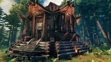 Valr Heimr (The Oval Home) Valheim Build