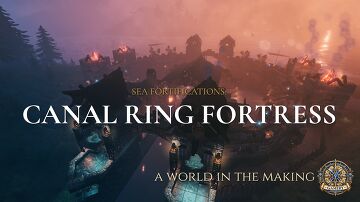 Sea Fortifications: Canal Ring Fortress Valheim Build