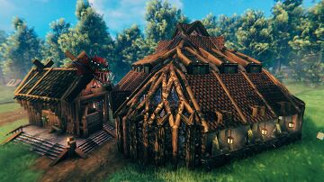 Badger Forge & Smelting Pit Valheim Build