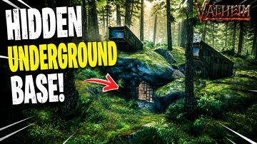An Underground Base Hidden Deep in the Forest Valheim Build