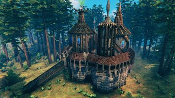 Harry Potter Themed Base Valheim Build
