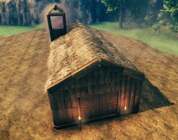 Rebuild - Duo Meadows Log Cabin 1/4 Valheim Build