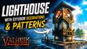 Adding Exterior Decorations & Patterns to My Lighthouse Valheim Build