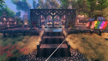 Party Isle - End Game Celebration Island 🥳 Valheim Build
