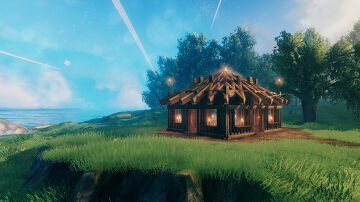 Small Meeting Hut Valheim Build